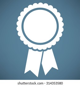 badge with ribbons icon