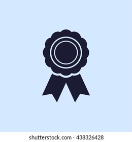 badge with ribbons icon