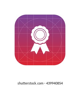 badge with ribbons icon