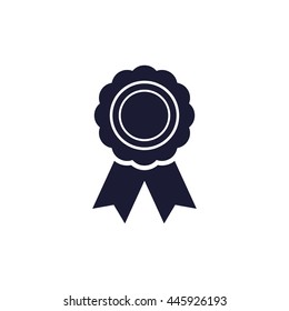 badge with ribbons icon