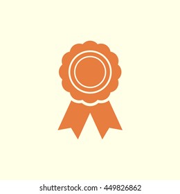 badge with ribbons icon