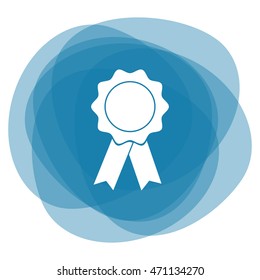 Badge with ribbons icon