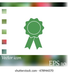 Badge with ribbons icon