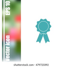 Badge with ribbons icon