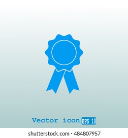 Badge with ribbons icon