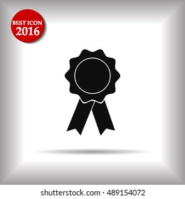 Badge with ribbons icon