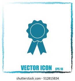 Badge with ribbons icon