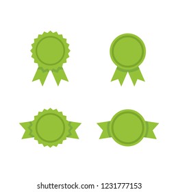 Badge ribbons, vector icon set