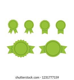 Badge ribbons, vector icon set