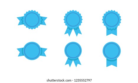 Badge ribbons, vector icon set