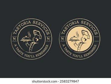 Badge Round Logo for Restaurant.