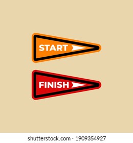 badge set playfull with background