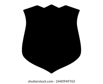 Insignia forma silueta vector arte fondo blanco