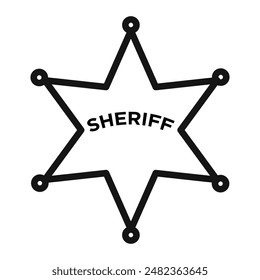 Badge Sheriff Icon Pack Law Enforcement Illustrations for Security and Authority