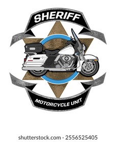 Badge sheriff motorcycle unit local 