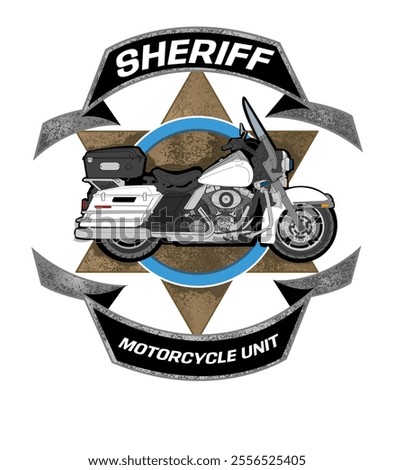 Badge sheriff motorcycle unit local 