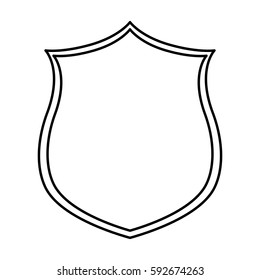 Badge shield emblem icon vector illustration graphic design