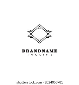 plantilla de diseño de icono de logotipo sencillo de placa ilustración vectorial moderna