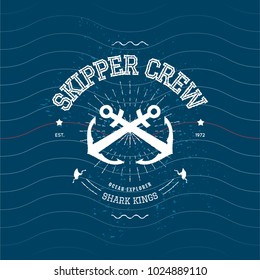 Badge Skipper Ocean Crew