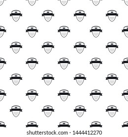 Badge soldier pattern seamless vector repeat geometric for any web design