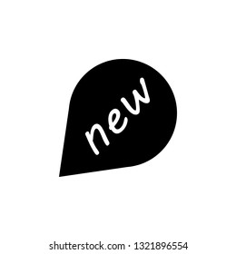 Badge, speech bubble icon. Signs and symbols can be used for web, logo, mobile app, UI, UX