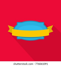 Badge stamp icon. Flat illustration of badge stamp vector icon for web