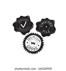 Badge and Stamps Doodle