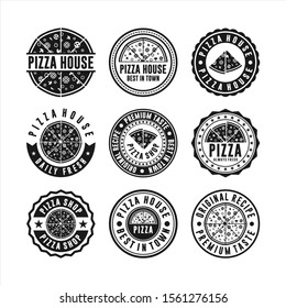 Badge stamps pizza house collection