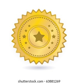 badge with star