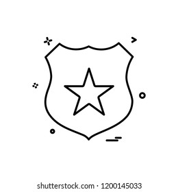 badge star icon vector design