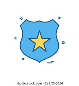 badge star icon vector design