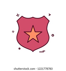 badge star icon vector design