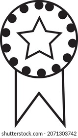 badge star icon vector symbol