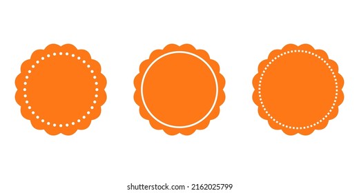 Juego de iconos de placa, pegatina, vector de etiqueta