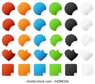 Badge Sticker Set Vector