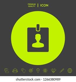 Badge symbol icon. Graphic elements for your design