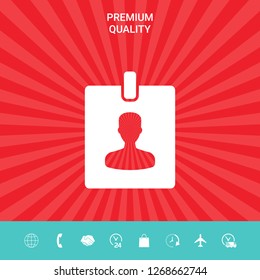 Badge symbol icon. Graphic elements for your design
