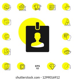 Badge symbol icon. Graphic elements for your design