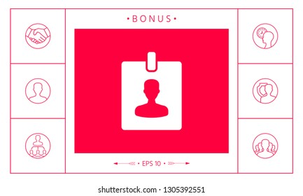 Badge symbol icon. Graphic elements for your design