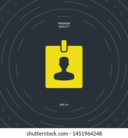 Badge symbol icon. Graphic elements for your design