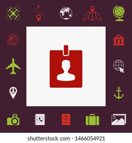 Badge symbol icon. Graphic elements for your design