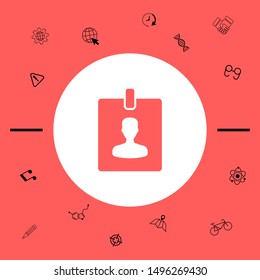 Badge symbol icon. Graphic elements for your design