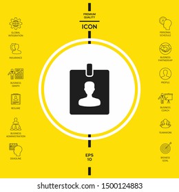 Badge symbol icon. Graphic elements for your design