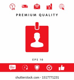 Badge symbol icon. Graphic elements for your design
