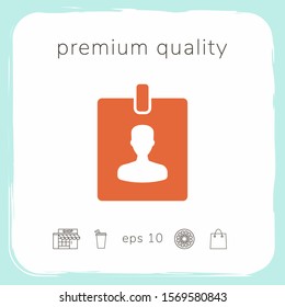 Badge symbol icon. Graphic elements for your design