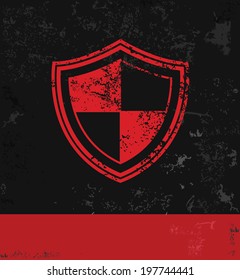 Badge symbol,grunge vector