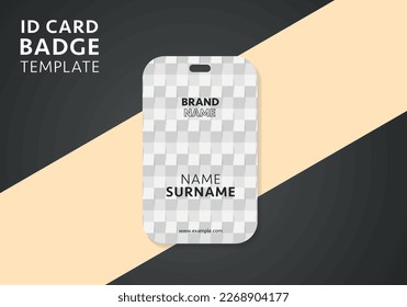 Badge template with abstract shapes. Abstract dynamic gradient graphic elements in modern style.