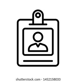 badge thin line vector icon