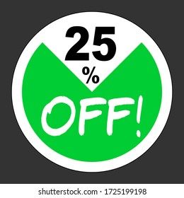 Badge Vector of circle discount promo sticker and button. Perfect for sales, advertising, promotion, label, sticker, marketing, etc