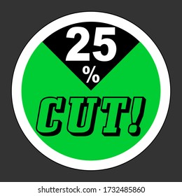 Badge Vector of circle discount promo sticker and button. Perfect for sales, advertising, promotion, label, sticker, marketing, etc